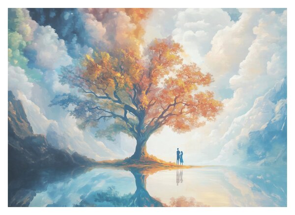Tablou – Arborele vieții și al iubirii (70x50 cm)