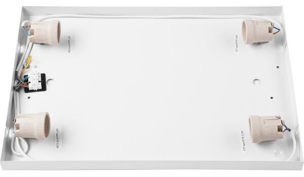 Plafonieră OAK SQUARE 4xE27/15W/230V 45x45 cm stejar
