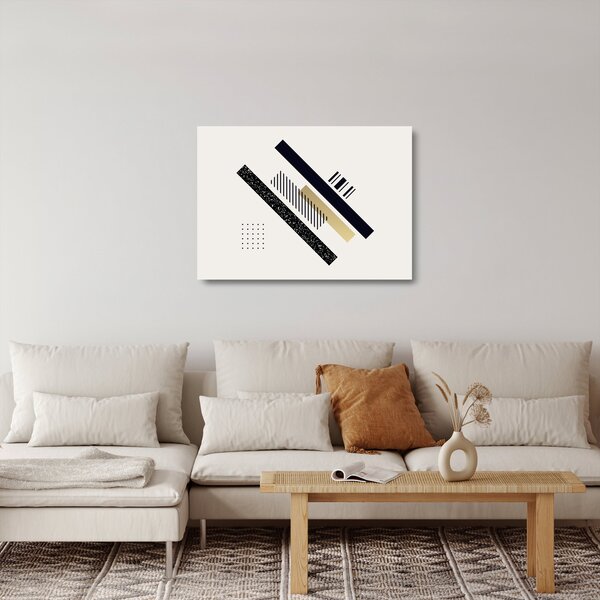 Tablou pe sticlă - Forme geometrice N⁰5 (70x50 cm)
