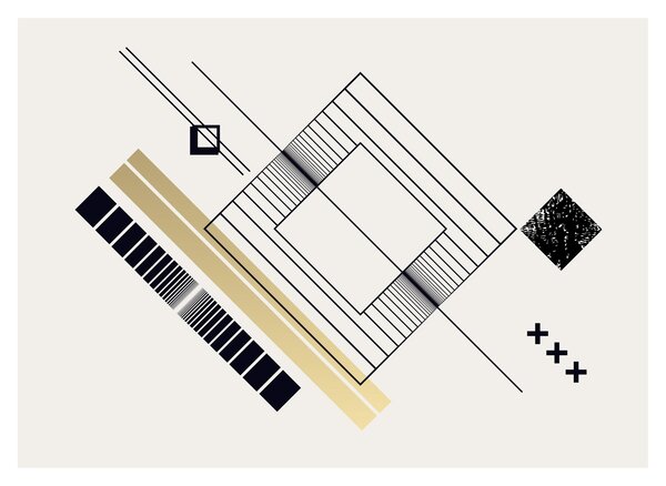 Tablou - Forme geometrice N⁰6 (70x50 cm)