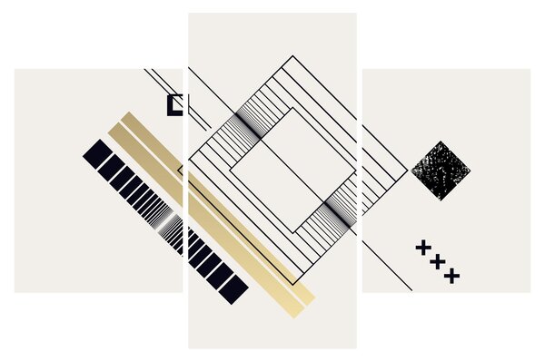 Tablou - Forme geometrice N⁰6 (90x60 cm)