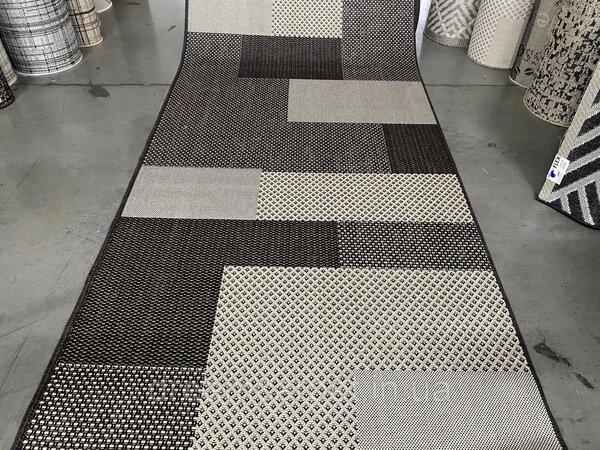 Covor Bucatarie 19645 91 , Flex Antiderapant, Maro Dreptunghi, Maro, 75x200