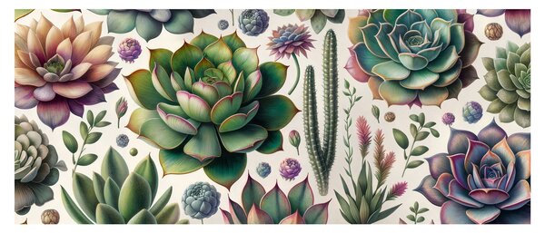 Tablou - Plante suculente (120x50 cm)