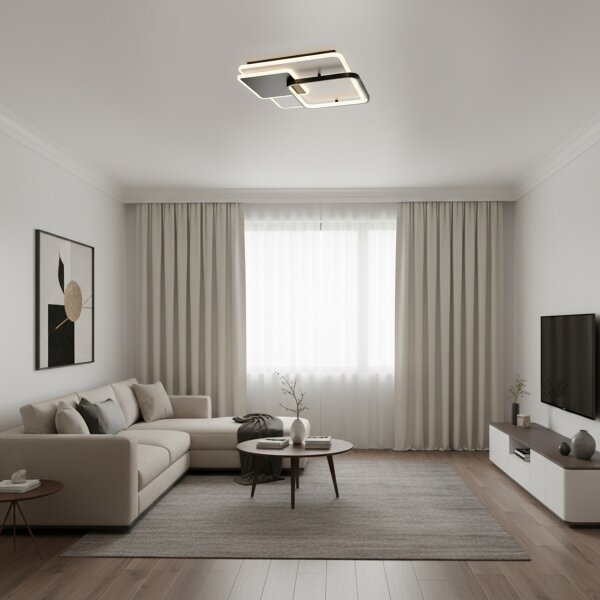 Brilagi - Plafonieră LED dimmabilă FLARE LED/64W/230V 3000-6000K + telecomandă
