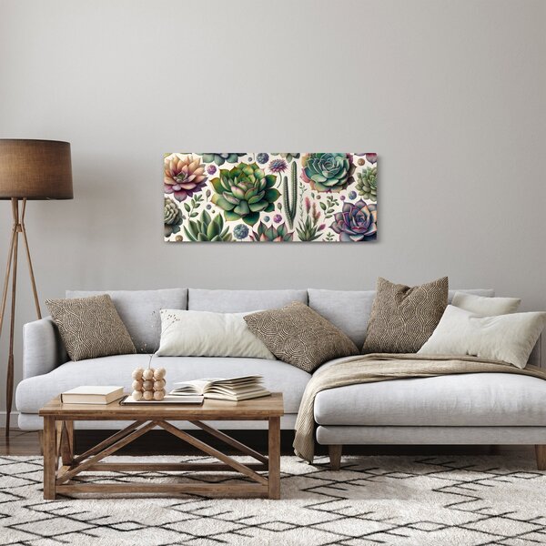 Tablou - Plante suculente (120x50 cm)