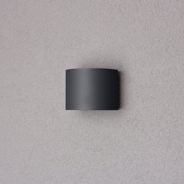 Aplică LED de exterior Brilagi RONDO LED/6W/230V antracit IP54