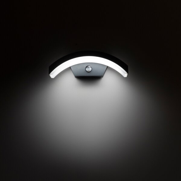 Aplică LED de exterior cu senzor Brilagi ARCELO LED/8W/230V IP54