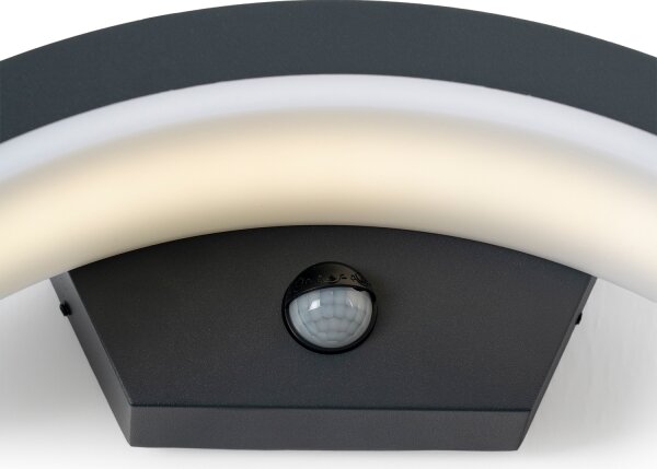 Aplică LED de exterior cu senzor Brilagi ARCELO LED/8W/230V IP54