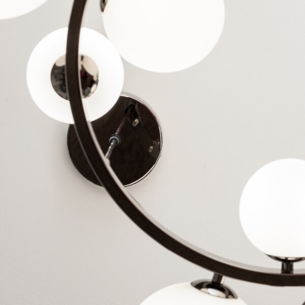 Brilagi - Lustră LED pe cablu MILLA, 15xG9/3W/230V, negru cromat/alb