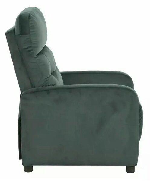 Fotoliu rabatabil OTUS, stofa catifelata verde - Bluvel 78, 66x92/144x