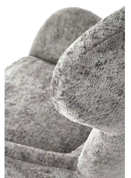 Fotoliu FRANCO, gri/negru, stofa clasica/metal, 80x83x104 cm