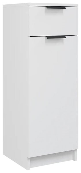 Dulap de baie, alb, 32x34x90 cm, lemn compozit