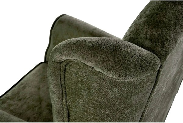 Fotoliu HERMES, stofa verde olive - Markos 14/12, 80x80x110 cm