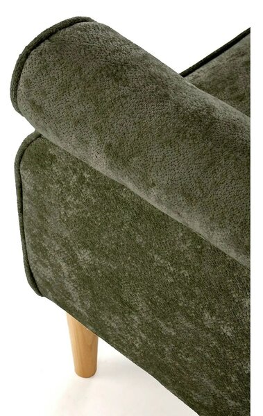 Fotoliu HERMES, stofa verde olive - Markos 14/12, 80x80x110 cm
