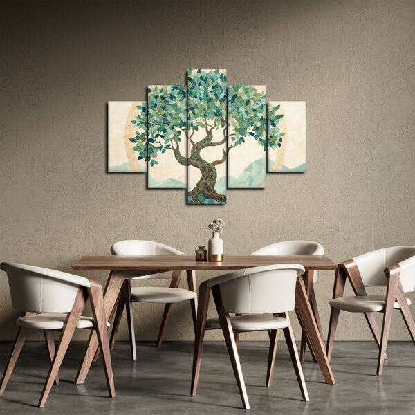Tablou – Mozaic elegant cu arbore (150x105 cm)