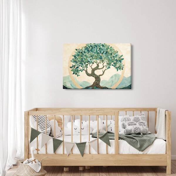 Tablou – Mozaic elegant cu arbore (90x60 cm)