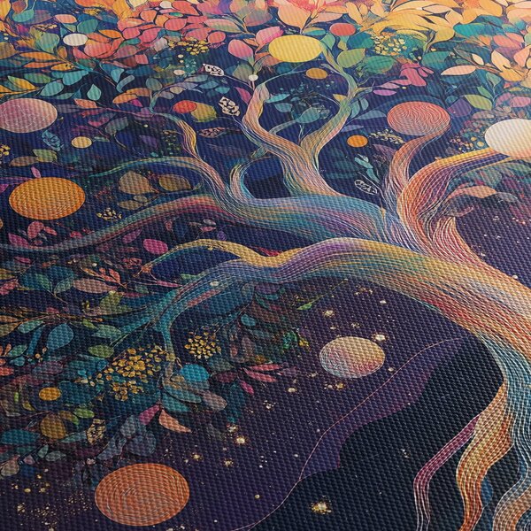 Tablou – Arbore violet plin de energie (120x50 cm)
