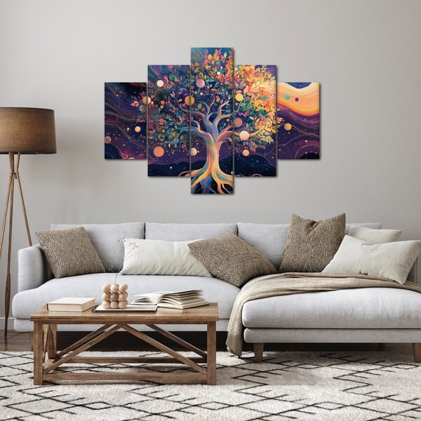 Tablou – Arbore violet plin de energie (150x105 cm)
