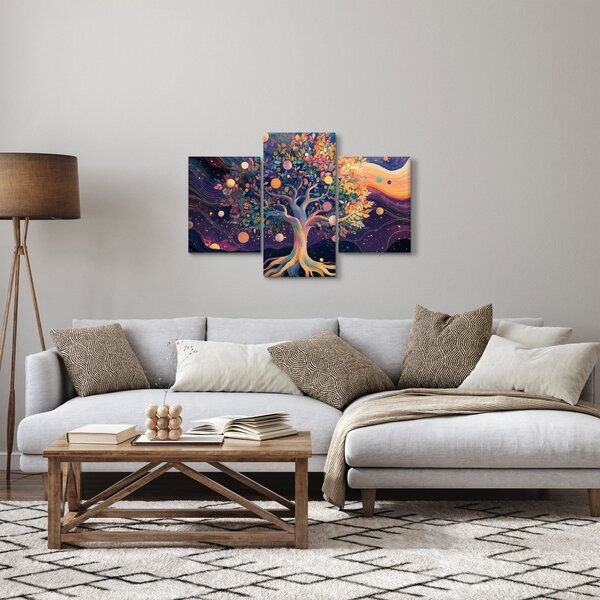 Tablou – Arbore violet plin de energie (90x60 cm)