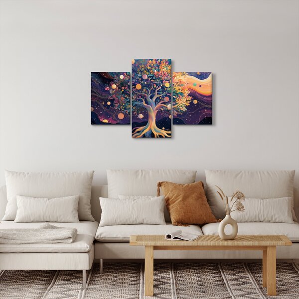 Tablou – Arbore violet plin de energie (90x60 cm)