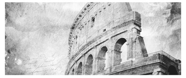 Tablou - Carte poștală de epocă a orașului N⁰1 (120x50 cm)