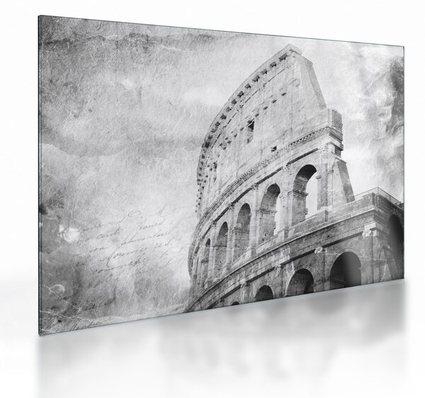 Tablou pe sticlă - Carte poștală de epocă a orașului N⁰1 (70x50 cm)