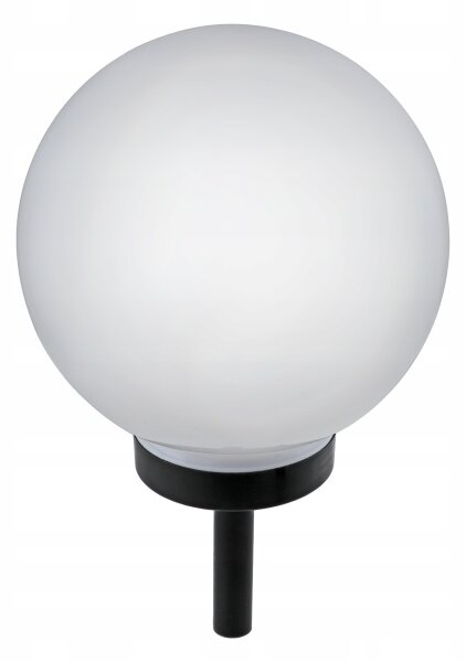 Lampă solară LED, 1,2 V, 6500 K, 200 mAh, diametru 25 cm, IP44, alb/negru