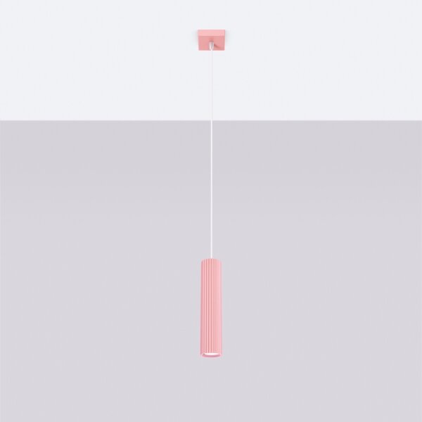 Brilagi - Lustra LED CRESTO suspendată pe cablu 1xGU10/10W/230V, roz