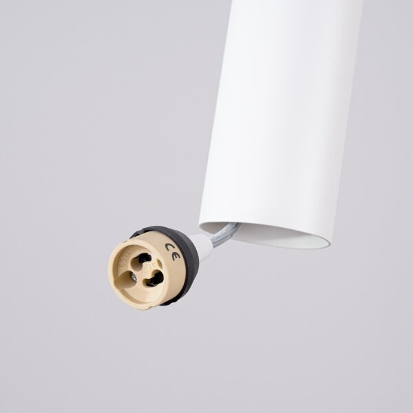 Sollux SL.1868 - Pendul suspendat pe cablu LAGOS, 2xGU10/10W/230V, alb