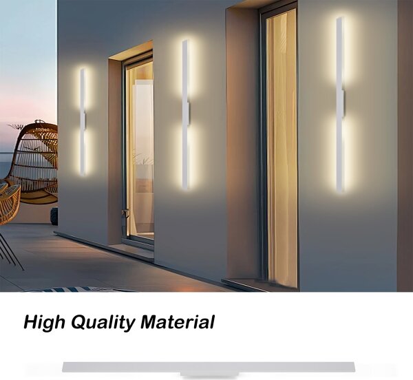 Brilagi - Aplică de perete LED pentru exterior LUNA LED/24W/230V 3000K IP65 100 cm albă CRI 90