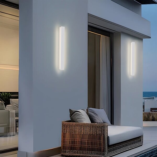 Brilagi - Aplică de perete LED LINEAR, 12W, 230V, 3000K, IP65, 50 cm, alb, CRI 90