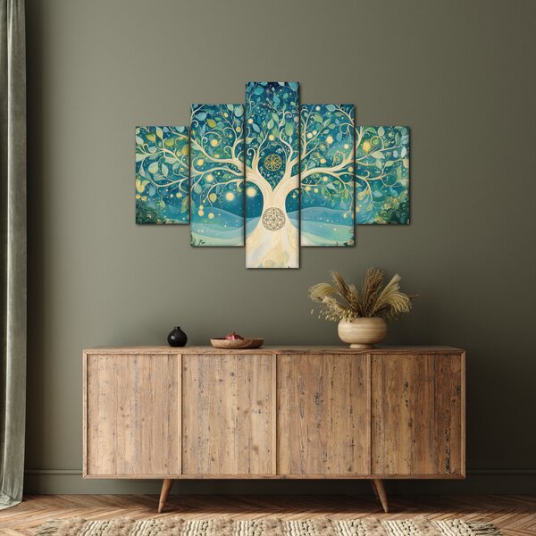 Tablou – Arbore magic cu spirale (150x105 cm)