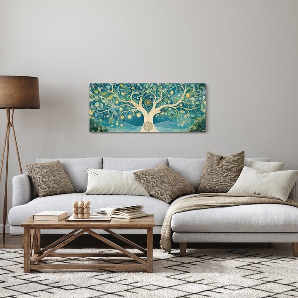 Tablou – Arbore magic cu spirale (120x50 cm)
