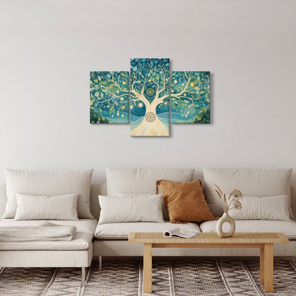 Tablou – Arbore magic cu spirale (90x60 cm)
