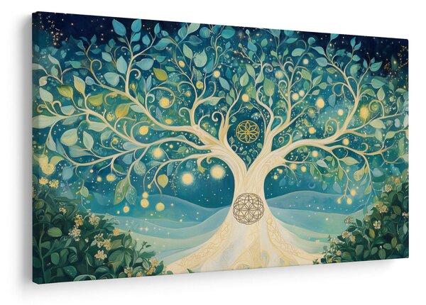 Tablou – Arbore magic cu spirale (90x60 cm)