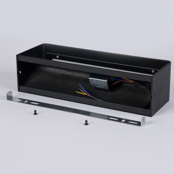 Brilagi - Aplica LED de exterior DONNANI, 12W, 230V, 30 cm, negru, IP44