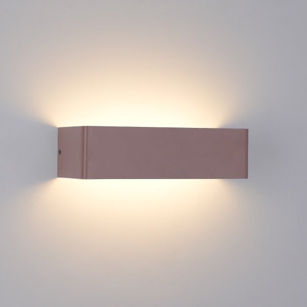 Brilagi - Lampă de perete LED pentru exterior DONNANI LED/12W/230V 30 cm maro IP44