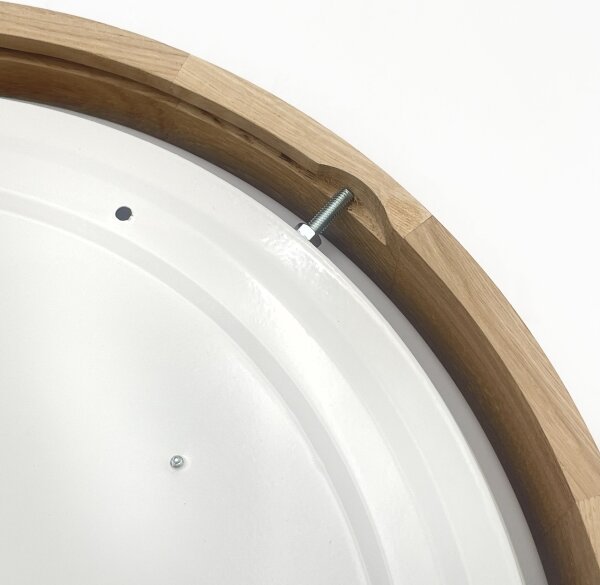 Brilagi - Plafonieră LED MANAROLA PLAIN, 24W, 230V, 3000K, diam. 41 cm, stejar
