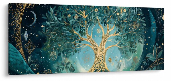 Tablou – Arborele vieții în univers (120x50 cm)