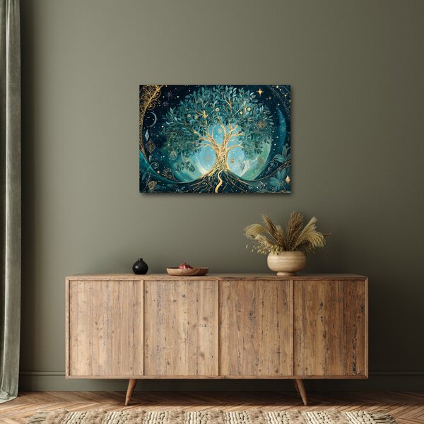 Tablou – Arborele vieții în univers (70x50 cm)