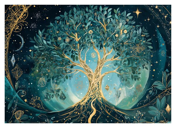 Tablou – Arborele vieții în univers (70x50 cm)