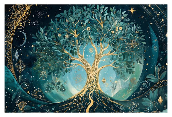 Tablou – Arborele vieții în univers (90x60 cm)
