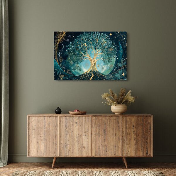 Tablou – Arborele vieții în univers (90x60 cm)