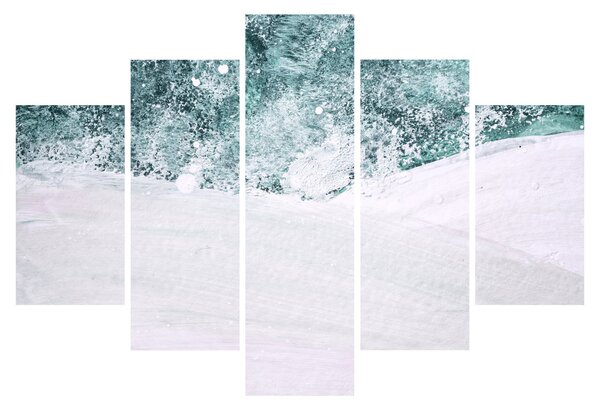 Tablou - Turcoaz abstractizare (150x105 cm)