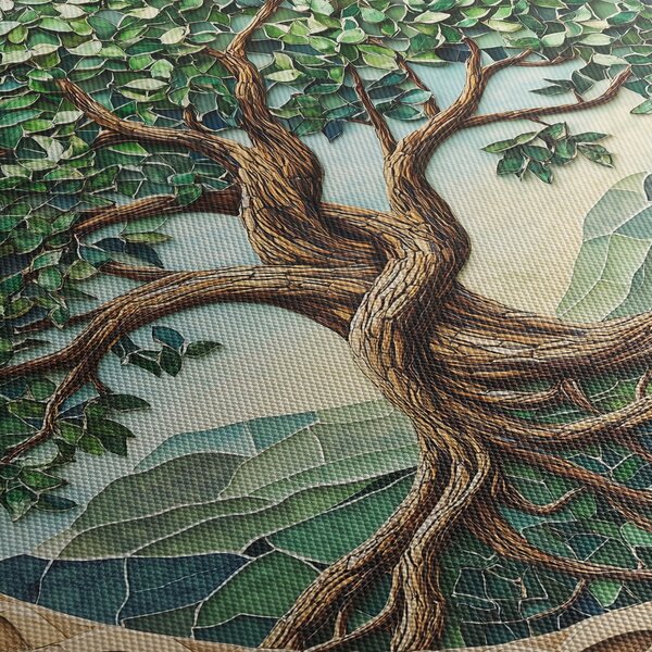 Tablou – Arborele vieții împletit (150x105 cm)