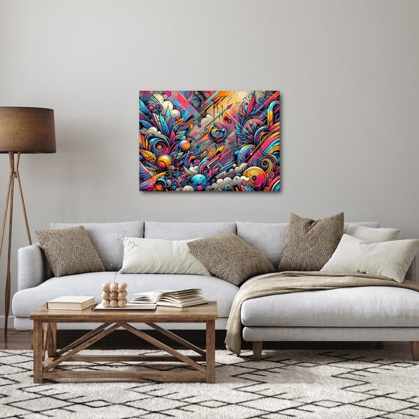 Tablou - Graffiti multicolor (70x50 cm)