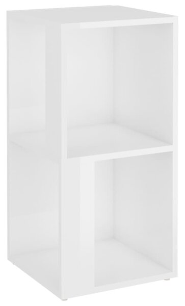 Dulap de colț, alb extralucios, 33x33x67 cm, PAL