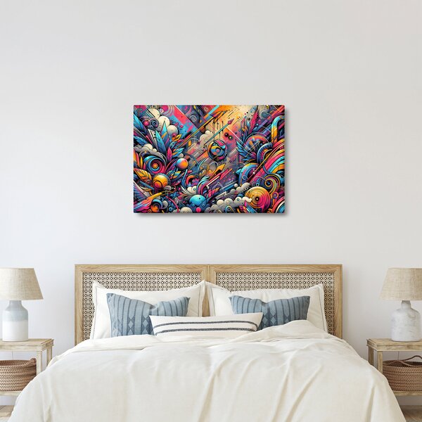 Tablou - Graffiti multicolor (70x50 cm)