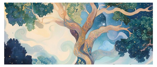 Tablou – Arbore cosmic (120x50 cm)