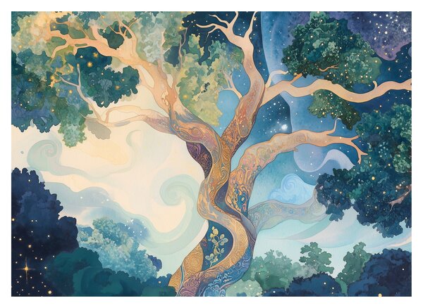 Tablou – Arbore cosmic (70x50 cm)